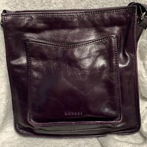 L. CREDI, Messenger Bag, Grape purple color